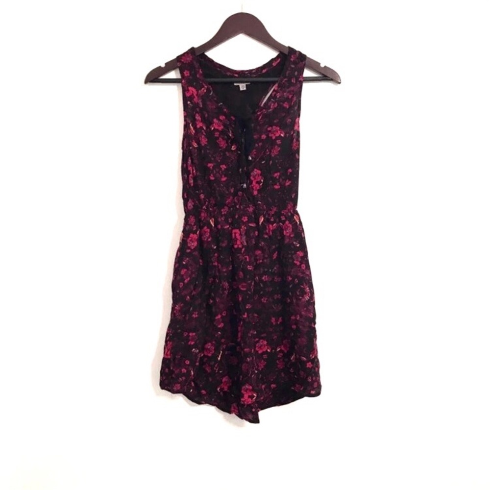 Urban Outfitters Ecote Red & Black Floral Dress